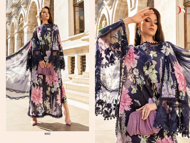 Maria B MPrint 24 Vol 4 By Deepsy Cotton Embroidery Patch Pakistani Suits Wholesale Online
